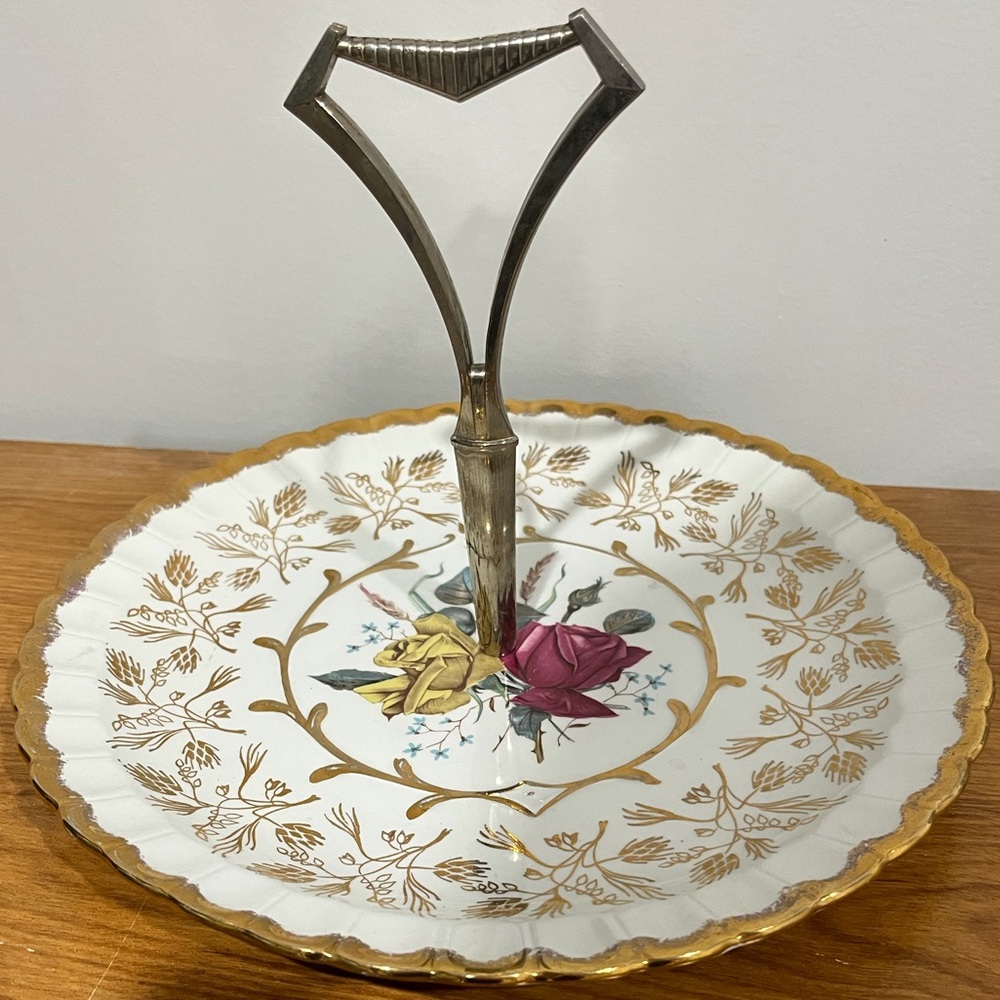 Alpine White Ironstone Serving Tray by Wood & Son’s England